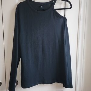 Le Chateau Green One Shoulder Long Sleeve Top XL